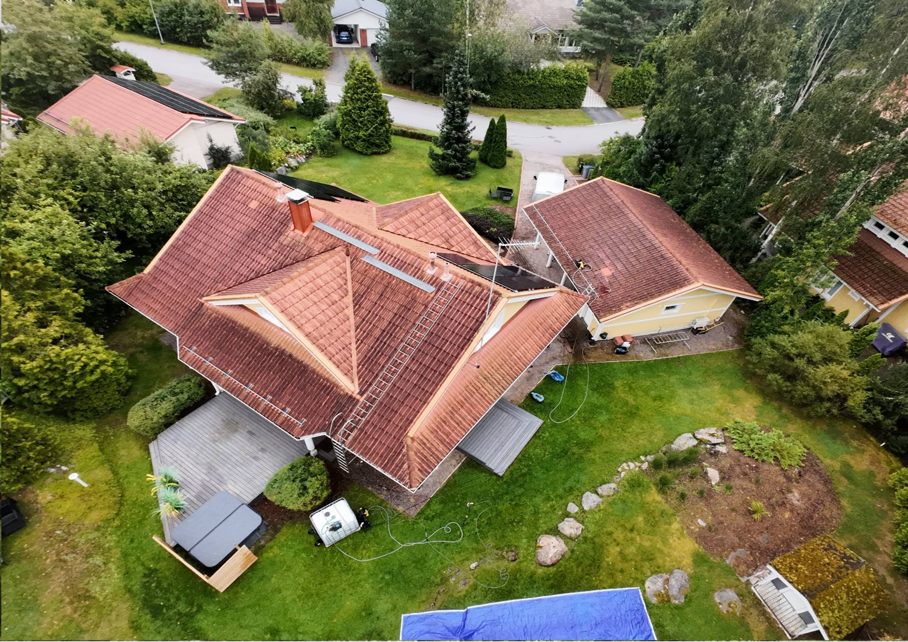 katon maalaus turku , ennen maalausta